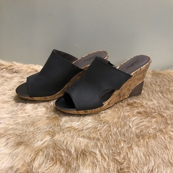 Rialto Cork Wedge Heel, Open Toe Heel - Size 10 M - Picture 2 of 8